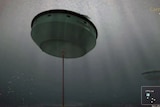 A still image taken from a computer-generated video displaying Carnegie's wave power technology in action.