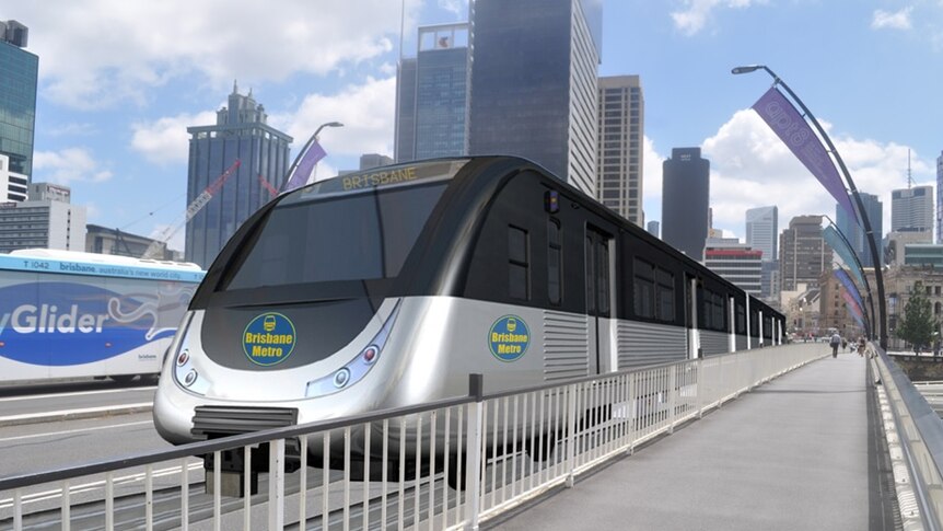 Concept art for proposed Brisbane Metro Subway system