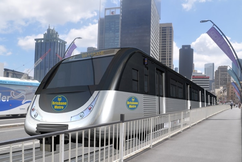 Concept art for proposed Brisbane Metro Subway system