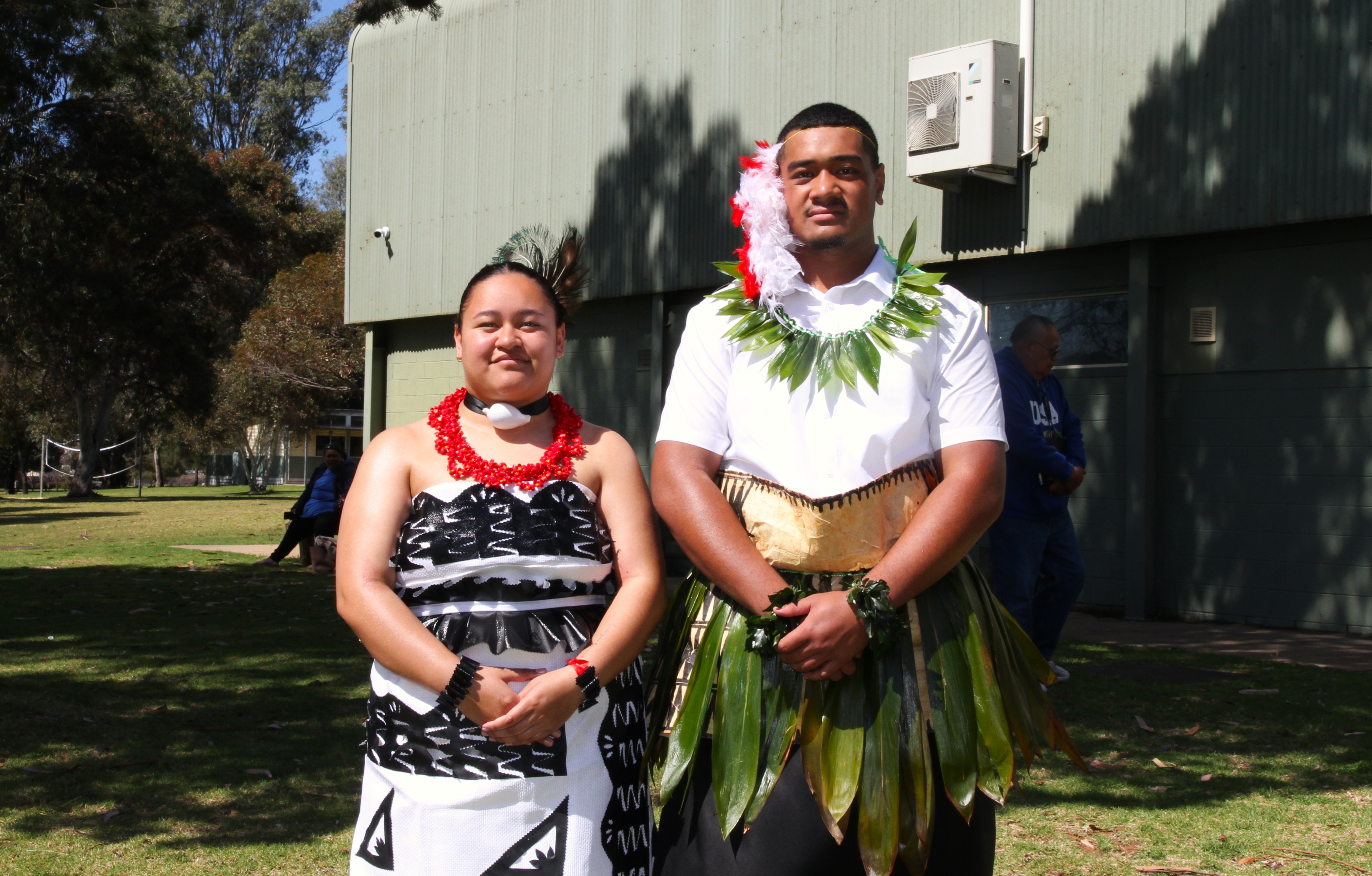 Robinvale College captains Ruby Hingano and Sione Heitonga.