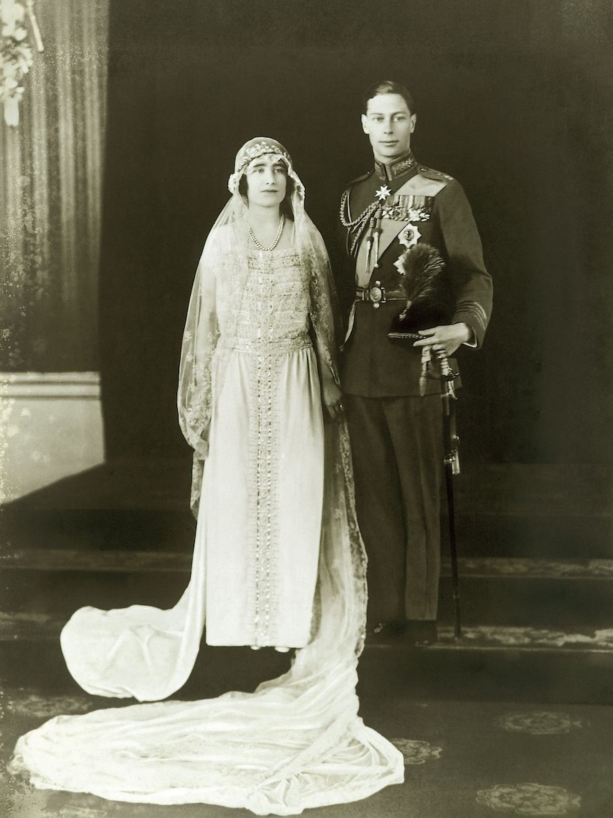 The Duke and Duchess of York on their wedding day, 26 April 1923