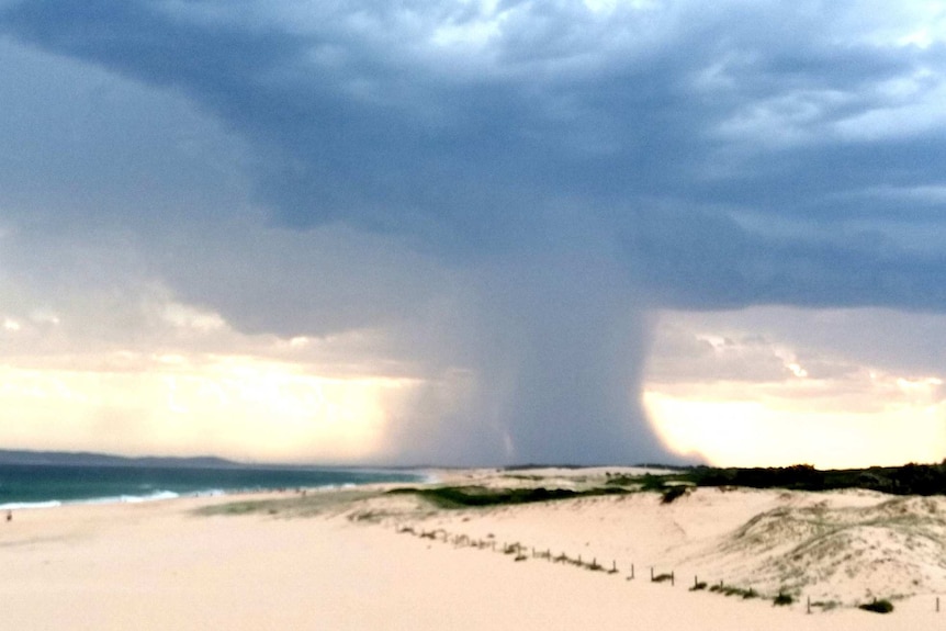 Massive storm cloud in the distance