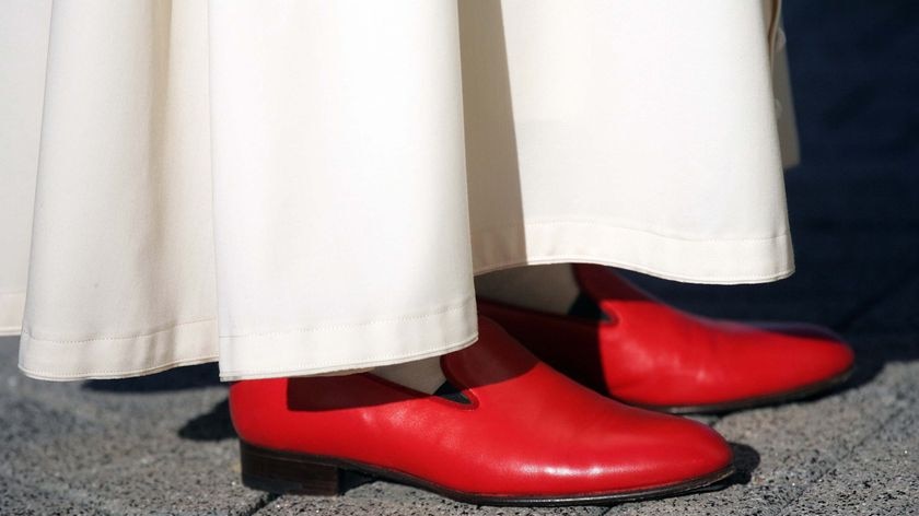 Pope Benedict XVI's red shoes ... 'Christ, not Prada'