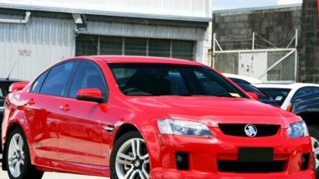 A red Holden Commodore SS, similar to the one police believe was involved in a sexual assault at Rutherford.