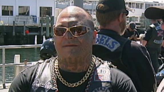 AJ Graham, founding member of the Rebels motorcycle gang in Tasmania.