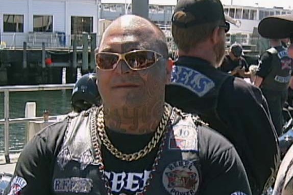 AJ Graham, founding member of the Rebels motorcycle gang in Tasmania.