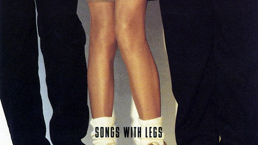 Carla Bley's album cover featuring her legs next to Steve Swallow and Andy Sheppard's legs