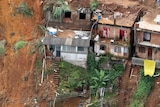 Houses destroyed by Brazil's deadly landslides