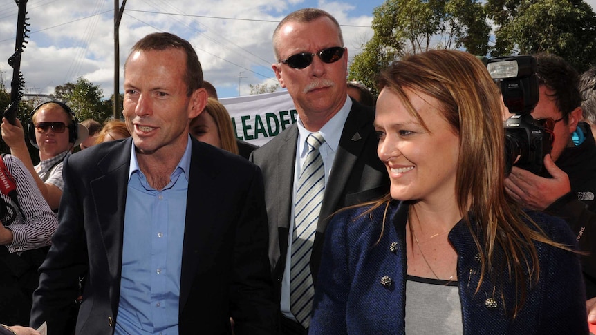 Tony Abbott and Fiona Scott