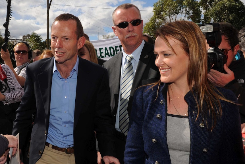 Tony Abbott and Fiona Scott