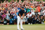 Jordan Spieth wins the US Masters at Augusta in April 2015.