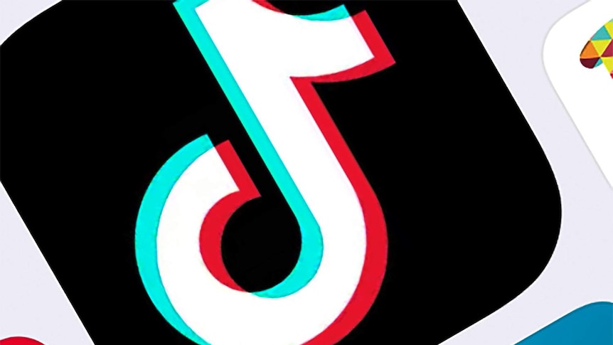 The icon for TikTok app is shown on a screen.