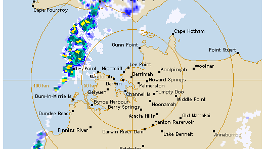 Darwin weather November 25 BOM