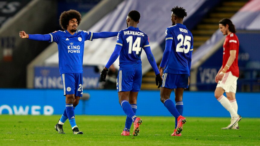 Leicester beats Man U, into 1st FA Cup semifinal in 39 years - The San  Diego Union-Tribune