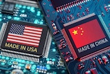 美国相对于中国拥有技术优势，中国也在大举投资发展自己的先进芯片产业。