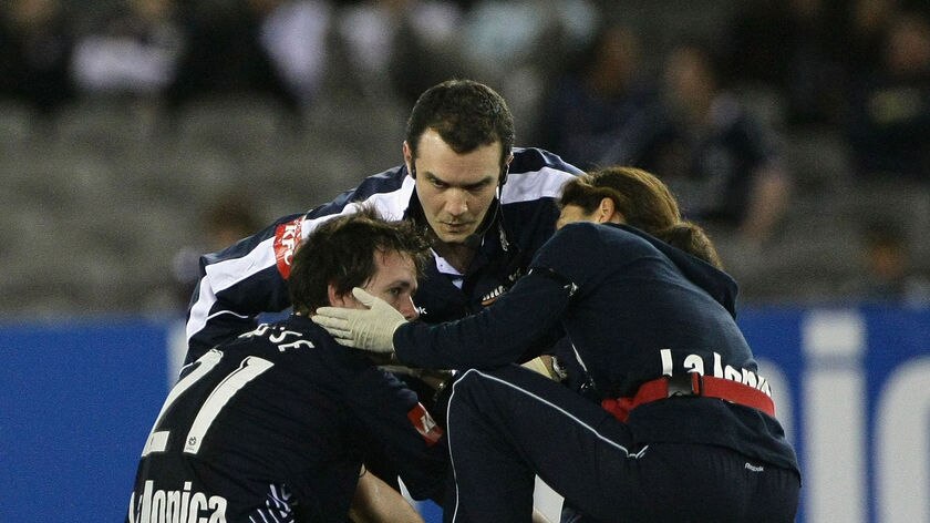 Robbie Kruse was targetted all night by his former team-mates.