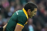 Billy Slater came off second-best in a shoulder charge against Ryan Hall, suffering a broken collarbone as a result.