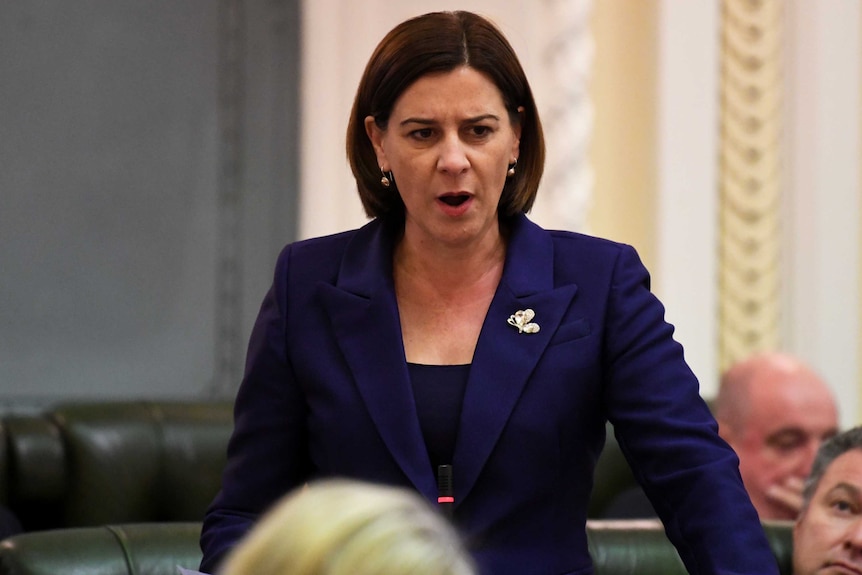  Queensland Member for Nanango Deb Frecklington during question time in Brisbane