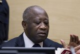 Former Ivorian president Laurent Gbagbo appears before the ICC for the first time