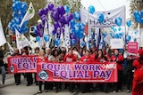 Workers rally in Melbourne for equal pay