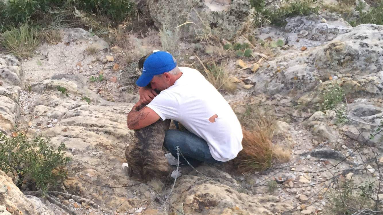 Bailey the miracle dog rescued after falling 61 metres down mine shaft ...