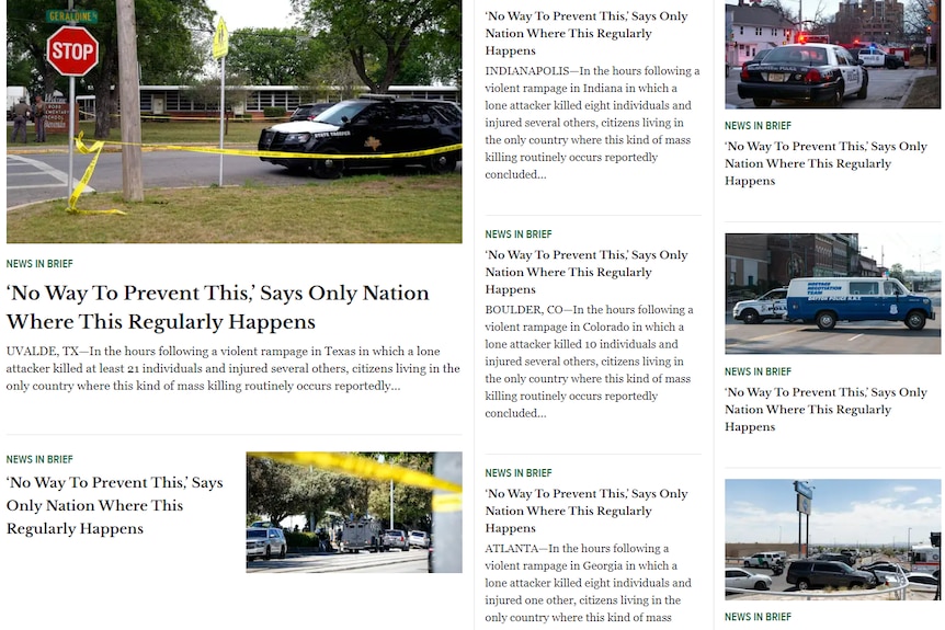 The Onion front page May 26 2022