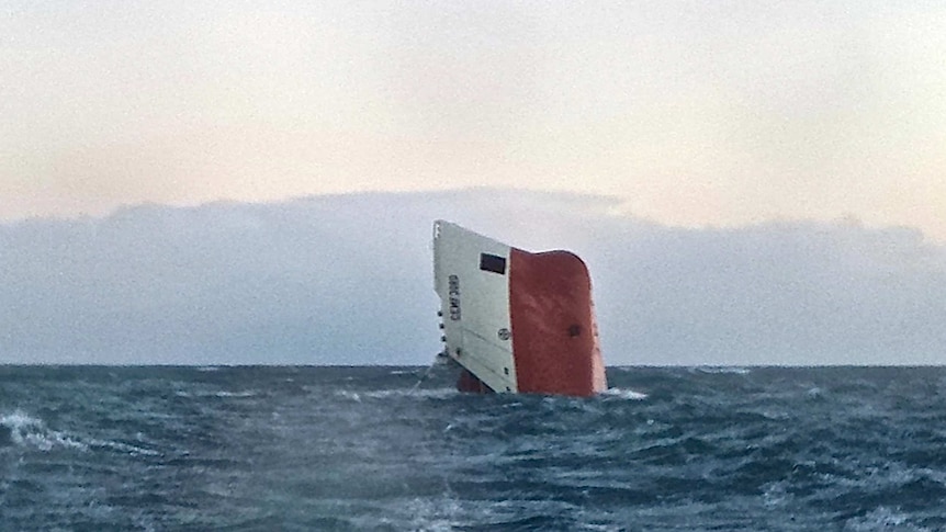 Ship sinks off Scottish coast