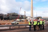 construction work at the Nyrstar smelter at Port Pirie