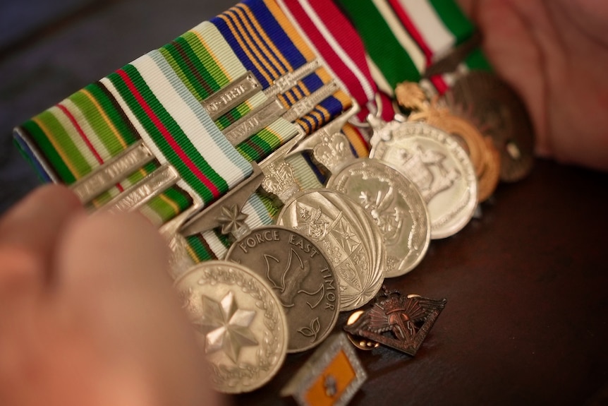 Troy O'Keefe's medals.