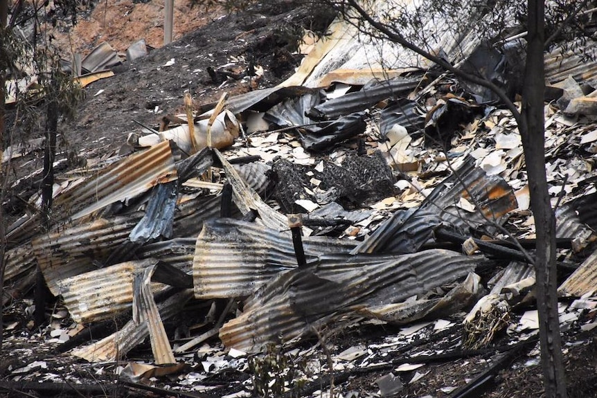 The aftermath of the Great Ocean Road fire