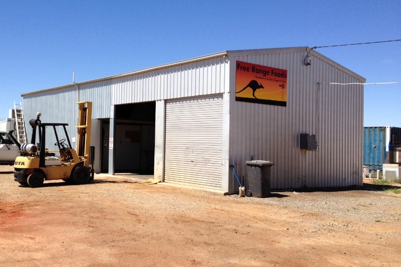 Outback kangaroo meat processing plant