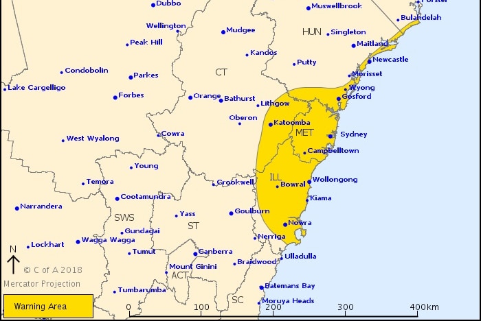 map of east coast of nsw