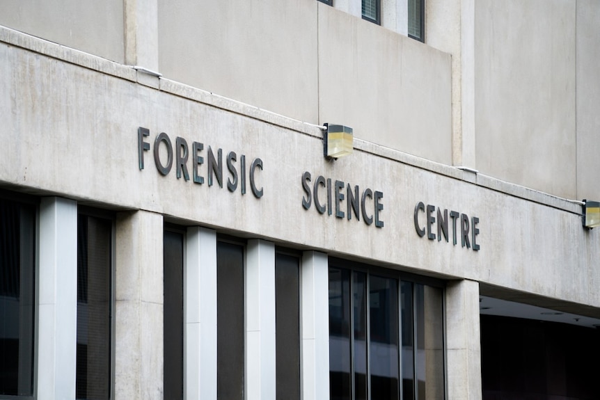 A grey building with Forensic Science Centre written on it