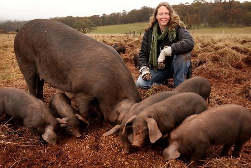 Tammi Jonas on her farm