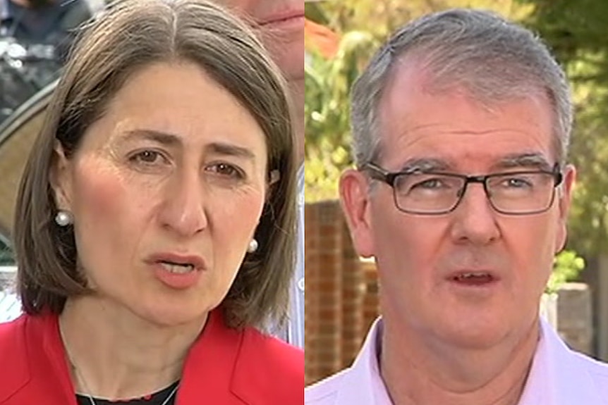 NSW Premier Gladys Berejiklian and Labor leader Michael Daley