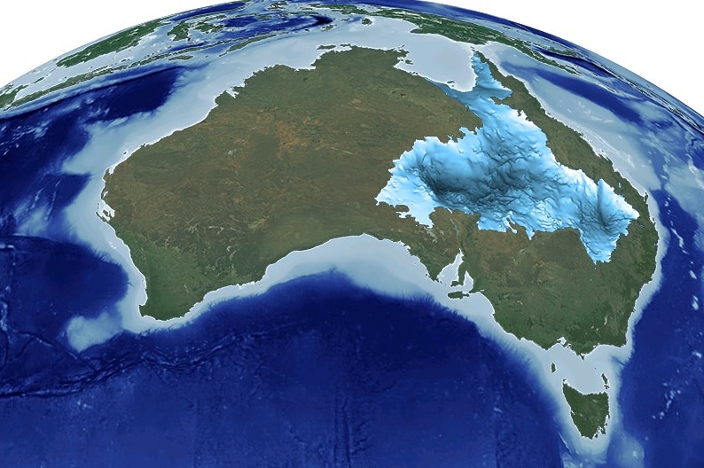 Map of the Great Artesian Basin