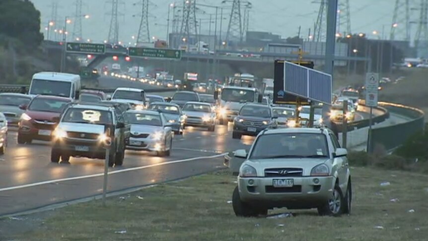 A crash at Keilor East causes heavy traffic delays