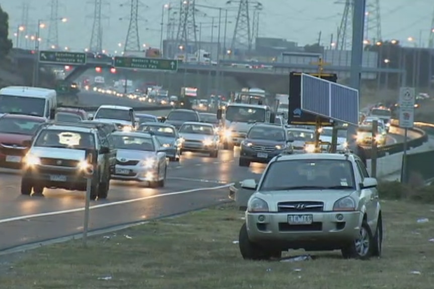 A crash at Keilor East causes heavy traffic delays