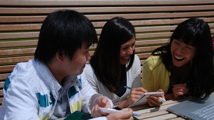 Students in a group