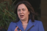 Queensland Premier Annastacia Palaszczuk speaking to the media