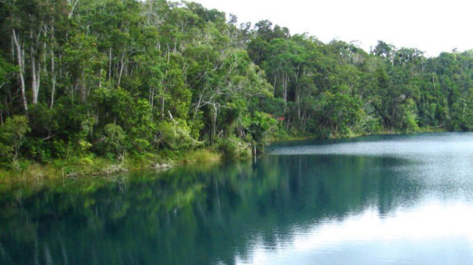 Lake Eacham in far north Queensland.