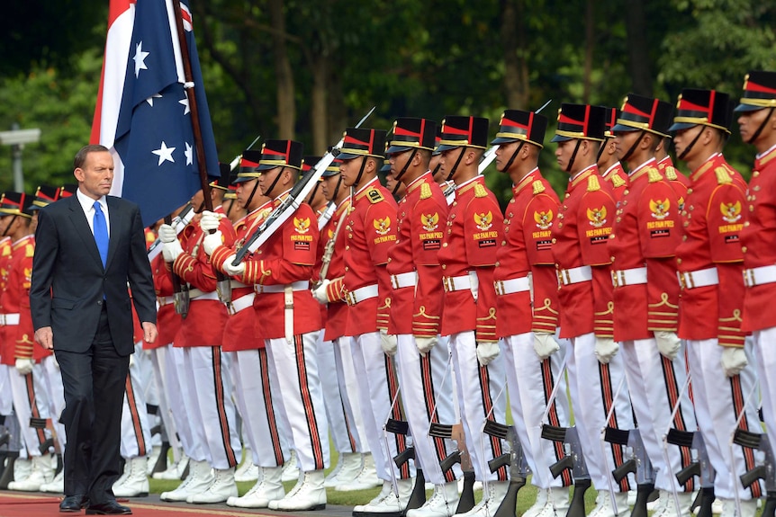 Tony Abbott honoured upon arrival in Indonesia