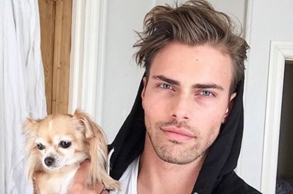 Man with a dog from Hot Dudes With Dogs Instagram