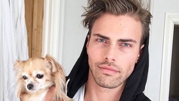 Man with a dog from Hot Dudes With Dogs Instagram