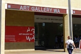 An exterior shot showing the entrance ton the Art Gallery of WA.