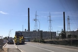 MFS firetruck outside Torrens Island Power Station