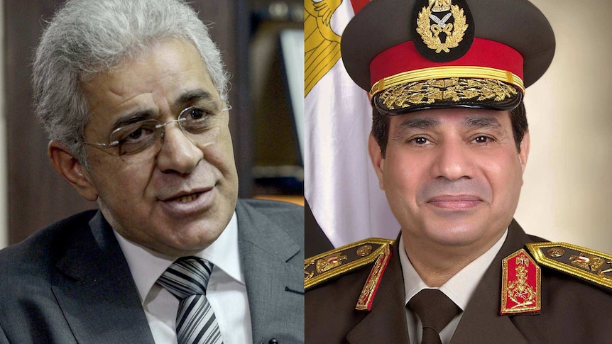 Hamdeen Sabbahi and Abdel Fattah al-Sisi