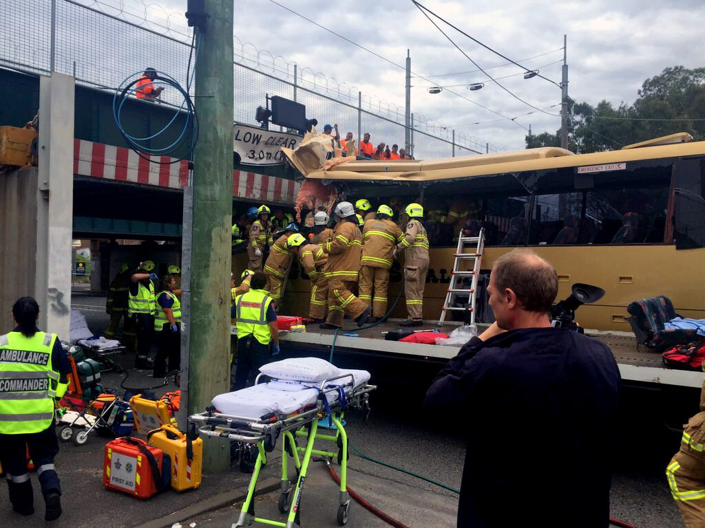 South Melbourne bus crash VicRoads to review safety warnings after