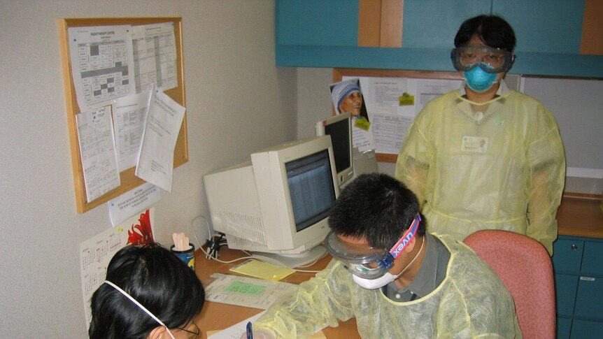 Medical staff during 2003 SARS outbreak