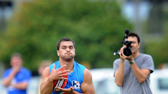 Journey ahead: Hunt looked comfortable in a short training drill on school grounds in Melbourne. (file photo)
